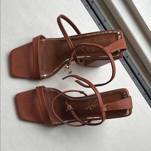 Lulu's Brown Strappy Heels